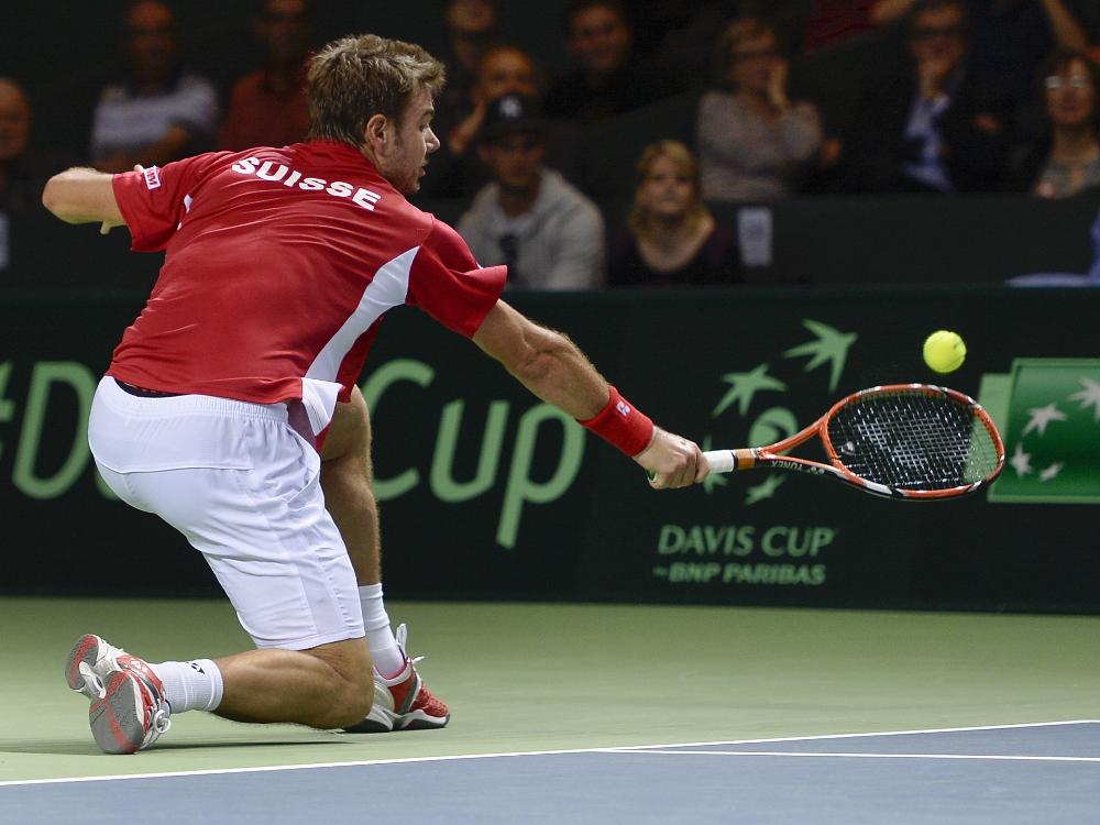 Davis Cup: Wawrinka verliert Auftaktmatch gegen Kasachstan