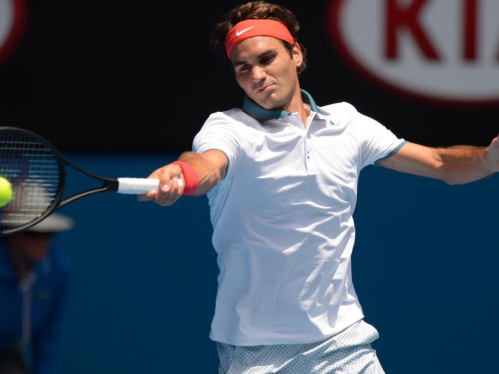Federer zieht ohne Satzverlust ins Achtelfinale ein