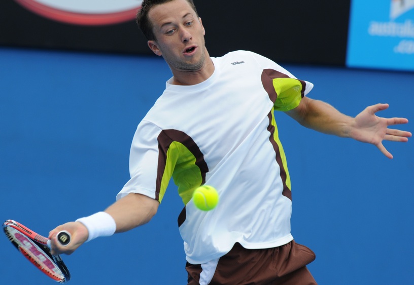 Philipp Kohlschreiber of Germany plays a