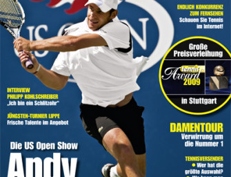 September 2009: Die US Open Show  Andy Roddick bläst zum Angriff