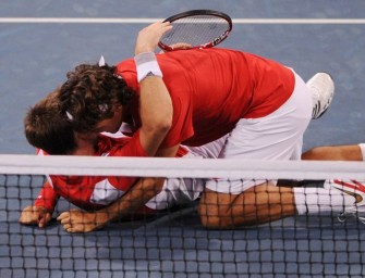 Federer jubelt mit Wawrinka über Gold im Doppel