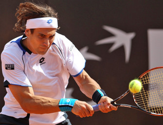 David Ferrer im Finale von Rom