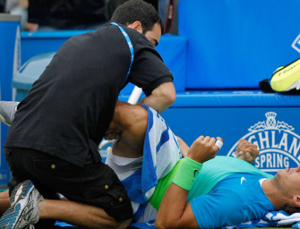 Nadal siegt trotz Knie-Verletzung in Queens