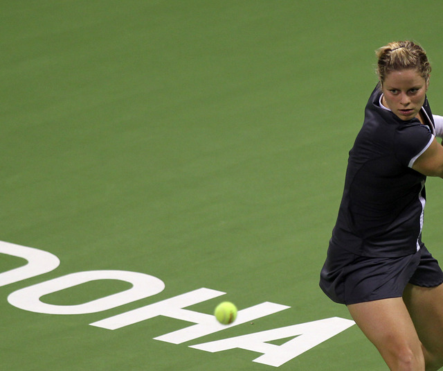 TENNIS-WTA-QAT-CLIJSTERS-STOSUR