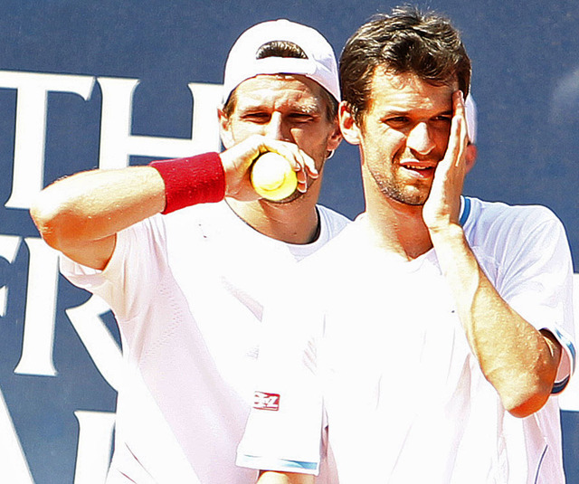 Tennis am Rothenbaum: Jürgen Melzer (AUT) und Philipp Petzschner (GER) gegen Simon Aspelin (SWE) und Paul Hanley (Aus)