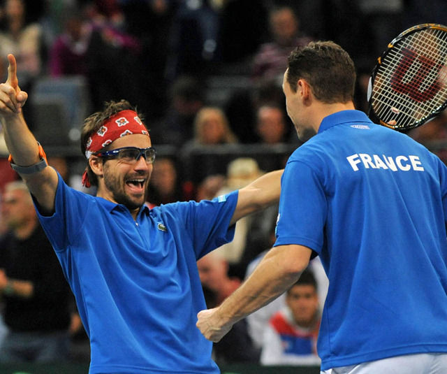 TENNIS-DAVIS-SRB-FRA-DOUBLES