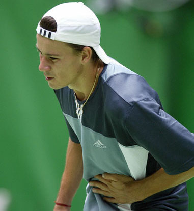 Fifth seeded Guillermo Coria of Argentin