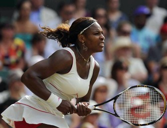 Serena Williams  wieder im Training
