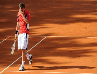 Mayer in Rom im Achtelfinale, Kohlschreiber raus