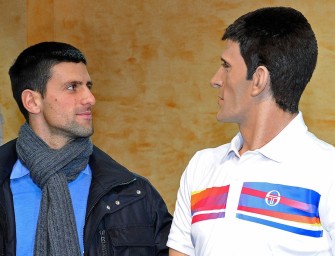 Novak Djokovic weiht eigene Wachsfigur ein