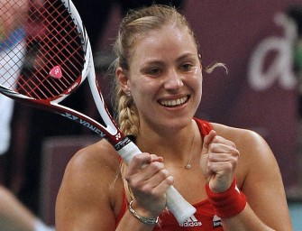 Paris-Siegerin Kerber ohne Pokal nach Doha