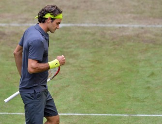 Federer gegen Raonic im Halbfinale von Halle