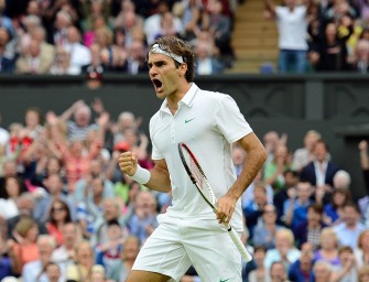 Federer zum achten Mal im Wimbledon-Endspiel