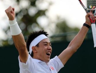 Kei Nishikori mit starken Nerven