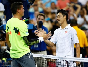 2:26 Uhr: Achtelfinale zwischen Nishikori und Raonic in den Geschichtsbüchern der US Open