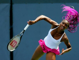 Venus Williams im Finale von Auckland gegen Ivanovic