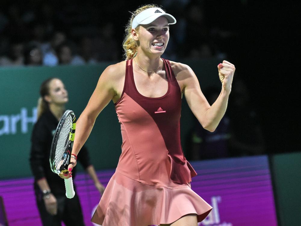 Caroline Wozniacki bleibt weiter auf Halbfinal-Kurs