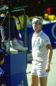 Australien Open 1990: John McEnroe im "Gespräch" mit dem Stuhlschiedsrichter 
