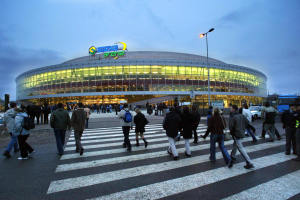 Die O2-Arena (ehemals Sazka-Arena) in Prag.