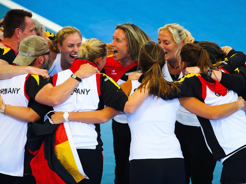 Das deutsche Fed-Cup-Team lebt den Teamgeist