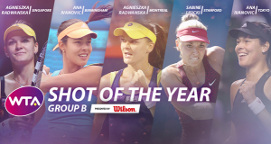 Stehen für den Schlage des Jahres in Gruppe B zur Auswahl, Ivanovic, Radwanska, Lisicki, 