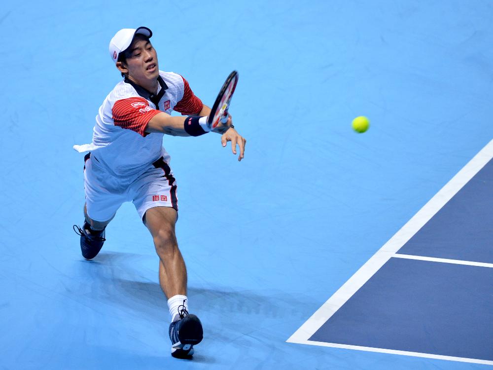 ATP-Finals: Kei Nishikori gewinnt sein Auftaktmatch