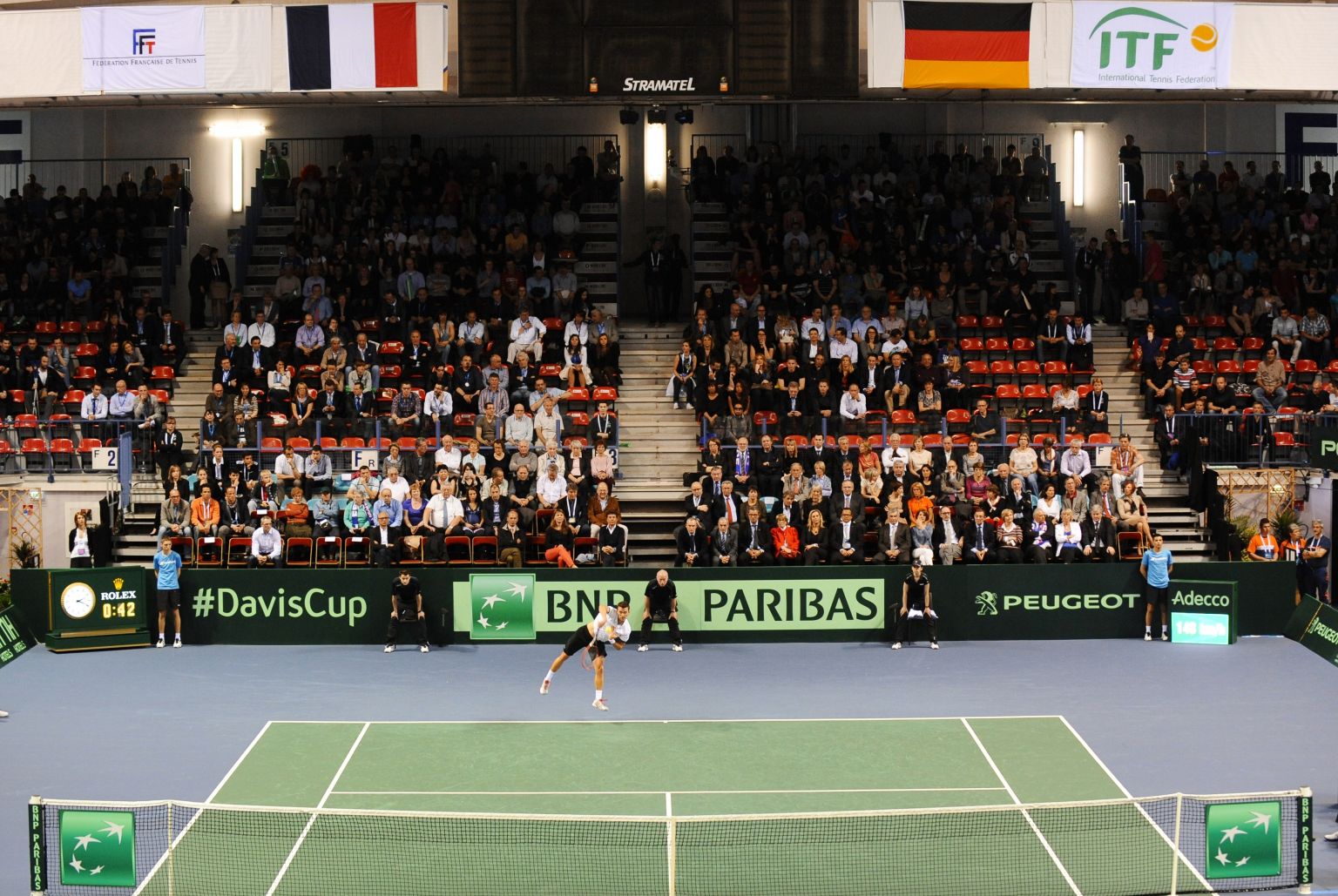 Davis Cup in Frankfurt gegen Frankreich tennis MAGAZIN