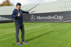 Weihte den Rasen-Centre Court ein und will beim ersten Mercedes Cup auf Rasen 2015 dabei sein.