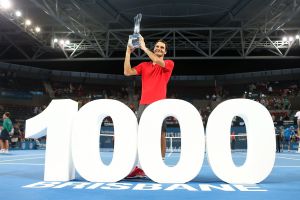 1000 Siege: Roger Federer knackte die historische Marke in Brisbane erst als dritter Spieler der Open Era.