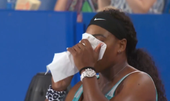 Serena Williams in Perth: Kaffeepause beim Seitenwechsel
