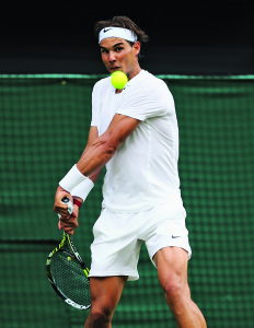 RAFAEL NADAL Schlaghand: Links  Rückhandtechnik: Beidhändig  Betroffenes Handgelenk: Rechts  Verlauf: War seit Juli 2014 verletzt und kam erst zum Ende der Saison zurück