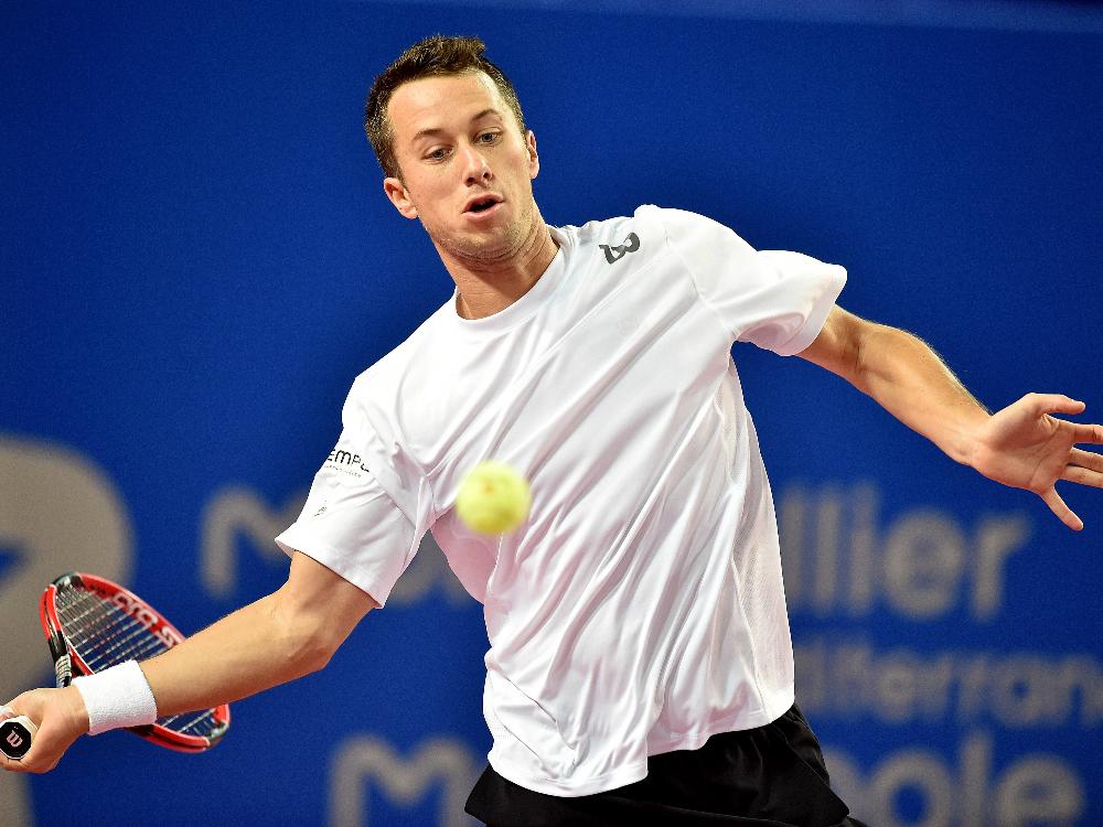 Kohlschreiber bezwingt seinen Gegner Mathieu