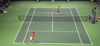 Video: Der „No-Look-Stopp“ von Gael Monfils