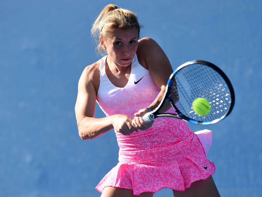 Achtelfinale beim WTA-Turnier in Antwerpen: Annika Beck