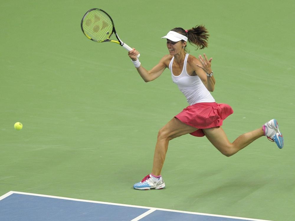 Martina Hingis kassiert eine deutliche Niederlage