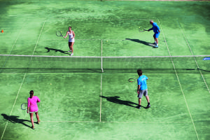 Sandplatz-Tennis