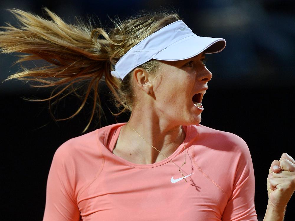 Maria Scharapowa zog in Rom ins Halbfinale ein