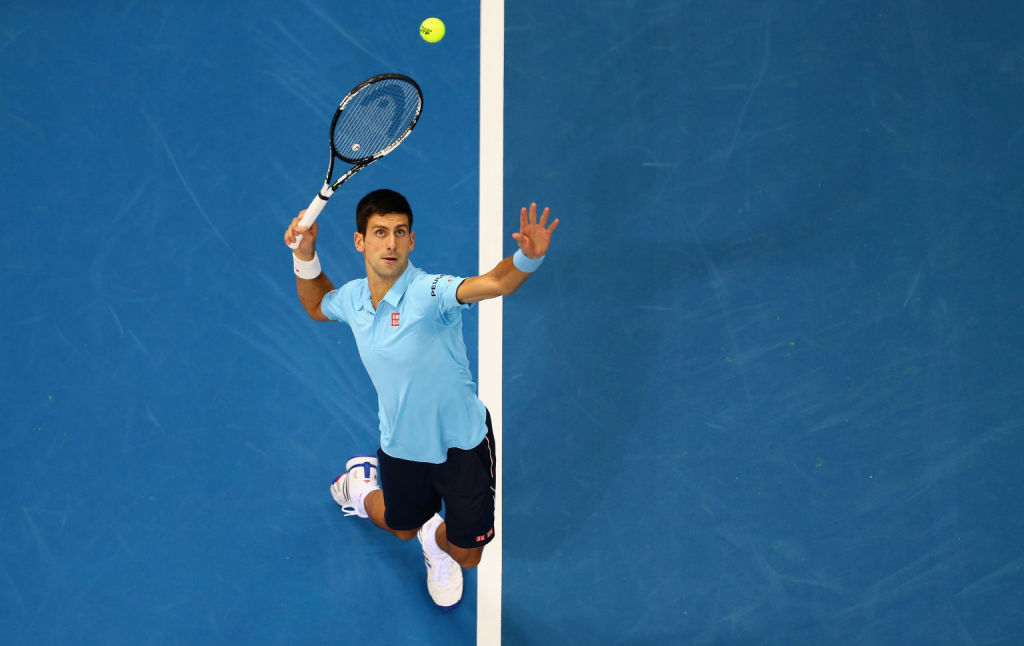 GEDULDSPROBE: Bis Novak Djokovic endlich aufschlägt, brauchen seine Gegner viel Geduld. Früher prellte der Serbe bis zu einer halben Minute immer wieder den Ball auf.