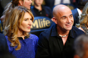 GLÜCKLICHES PAAR: Steffi Graf und Andre Agassi heirateten im Oktober 2011. Vier Tage später wird Sohn Jaden geboren.