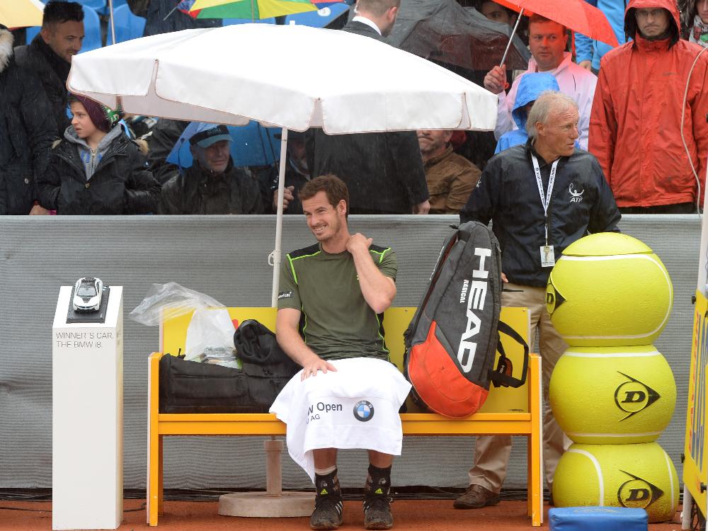 Regen stoppt Andy Murray und Philipp Kohlschreiber
