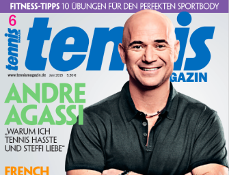 tennis MAGAZIN 6/2015: Andre Agassi – „warum ich Tennis hasste und Steffi liebe“