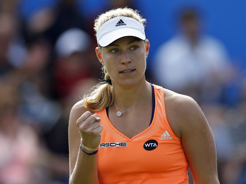 Angelique Kerber feiert ihren ersten Titel auf Rasen