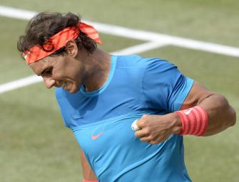 Kraftakt! Rafael Nadal in Stuttgart im Halbfinale