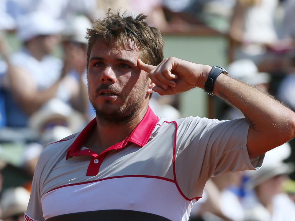 Stan Wawrinka feiert Halbfinal-Sieg über Tsonga