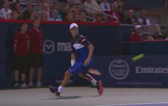 Im Video: Tweener-Lob von Nishikori