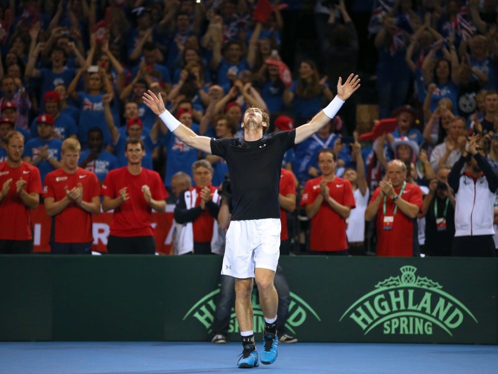 Andy Murray führt Großbritannien in das Davis-Cup-Finale