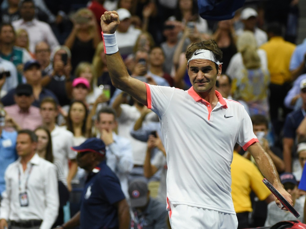 Grand-Slam-Rekordsieger Roger Federer steht nach einer Gala im Finale der US Open