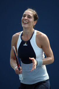 NEW YORK, NY - SEPTEMBER 03:  Andrea Petkovic of Germany celebrates after defeating Elena Vesnina of Russian in their Women's Singles Second Round match on Day Four of the 2015 US Open at the USTA Billie Jean King National Tennis Center on September 3, 2015 in the Flushing neighborhood of the Queens borough of New York City.  (Photo by Streeter Lecka/Getty Images)