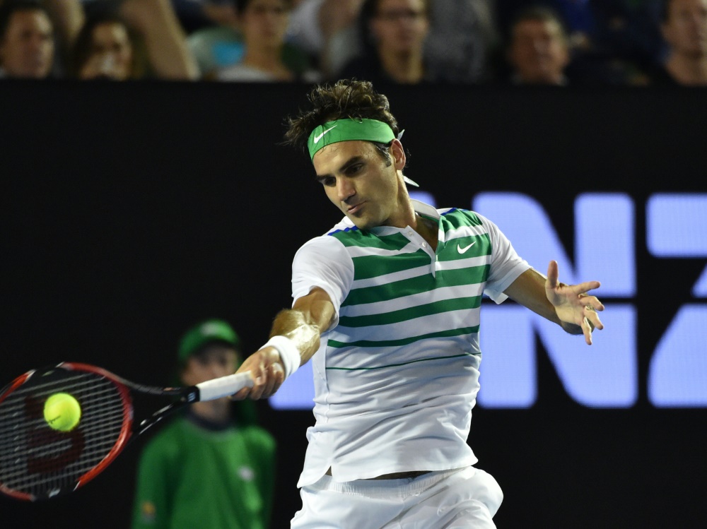 Roger Federer ist souverän ins Viertelfinale eingezogen