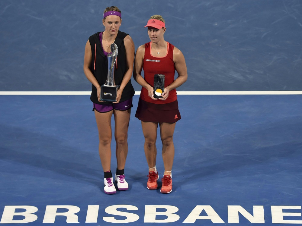 Wictoria Asarenka (l.) trifft erneut auf Angelique Kerber